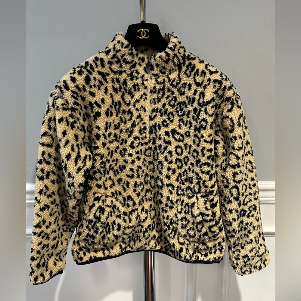 Polo Ralph Lauren Little Girl's & Girl's Leopard-Print Faux-Shearling Pullover